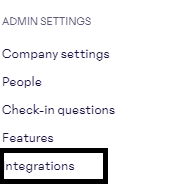 'Click on Integrations'