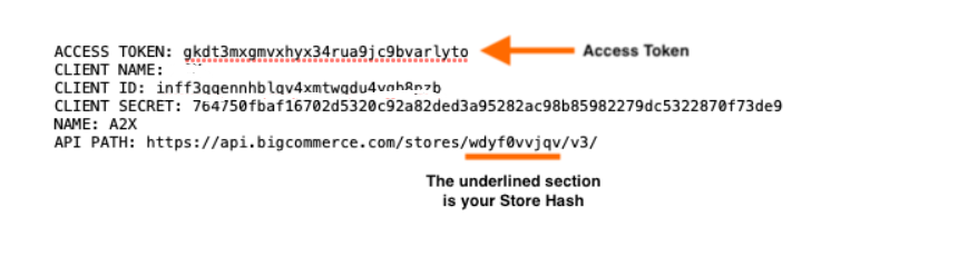 'BigCommerce Get API Key and Store Hash'