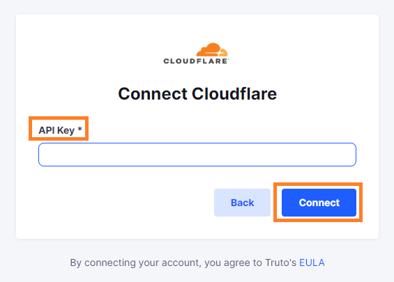 'Cloudflare API Key'