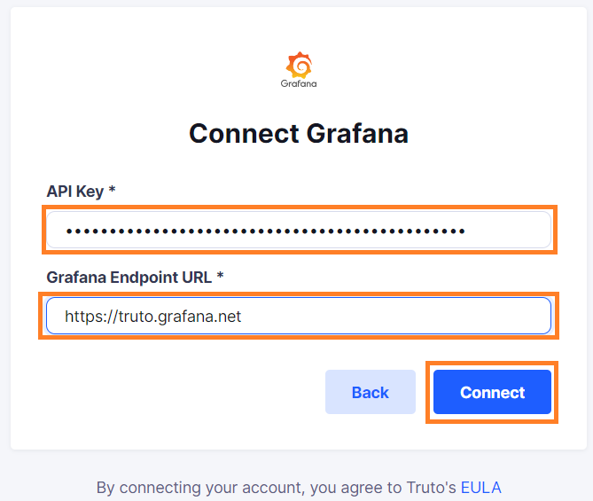 'Grafana API Key and Grafana Endpoint URL'