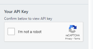 Click on API Key