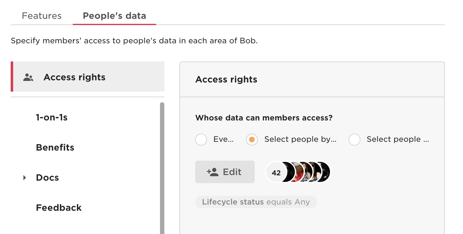 HiBob permission group people data