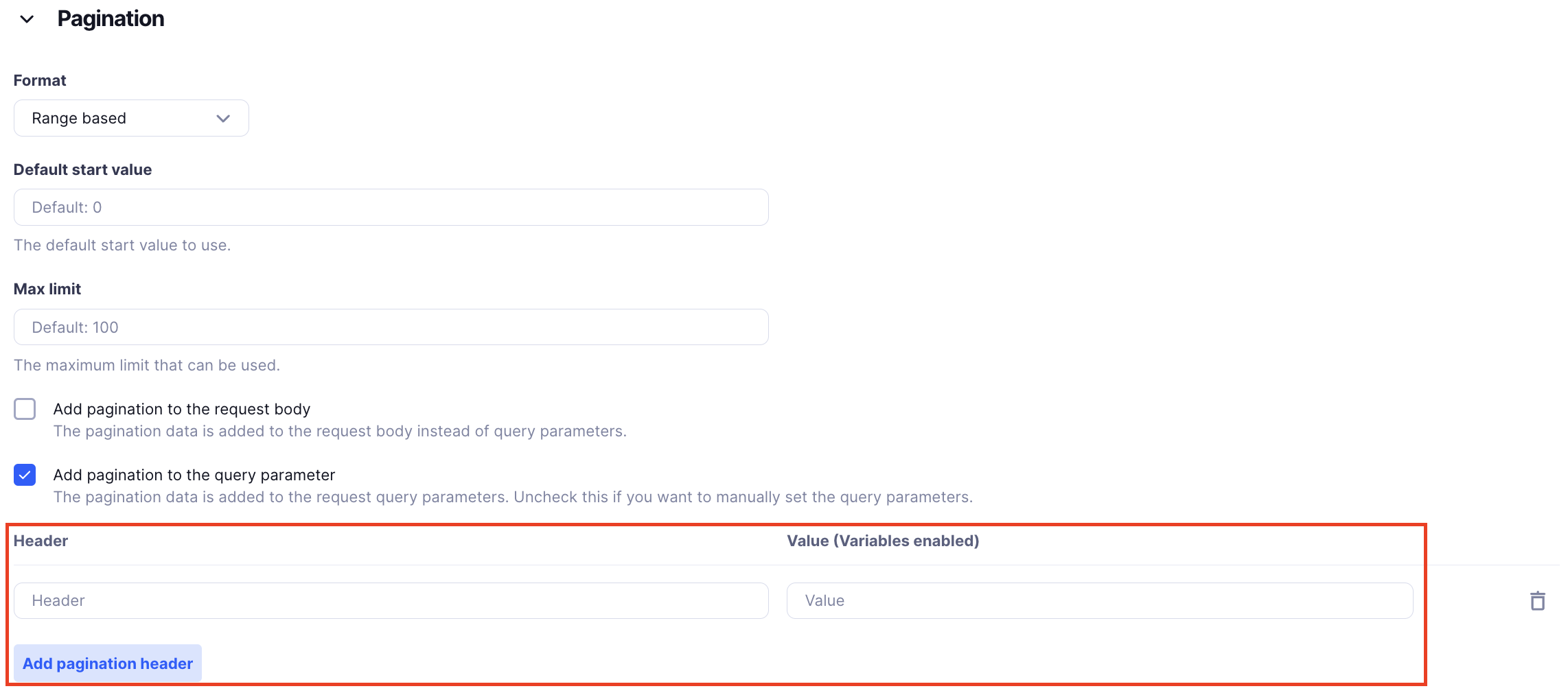 Pagination Headers